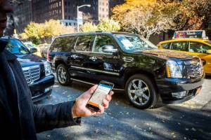 Via riders share SUVs with anywhere from two to five other passengers. (Via/Facebook)