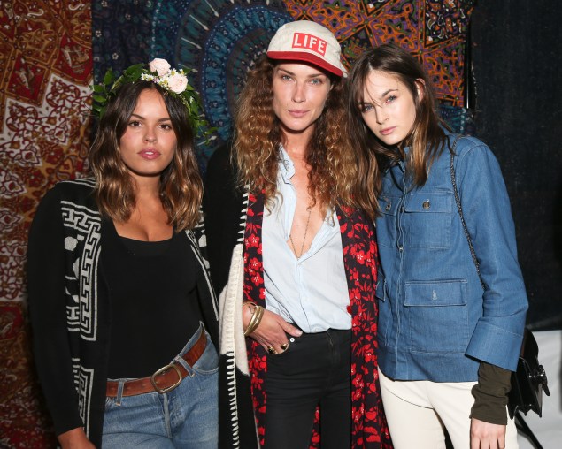 Atlanta de Cadanet Taylor, Erin Wasson, Laura Love, (Wearing Alice + Olivia)