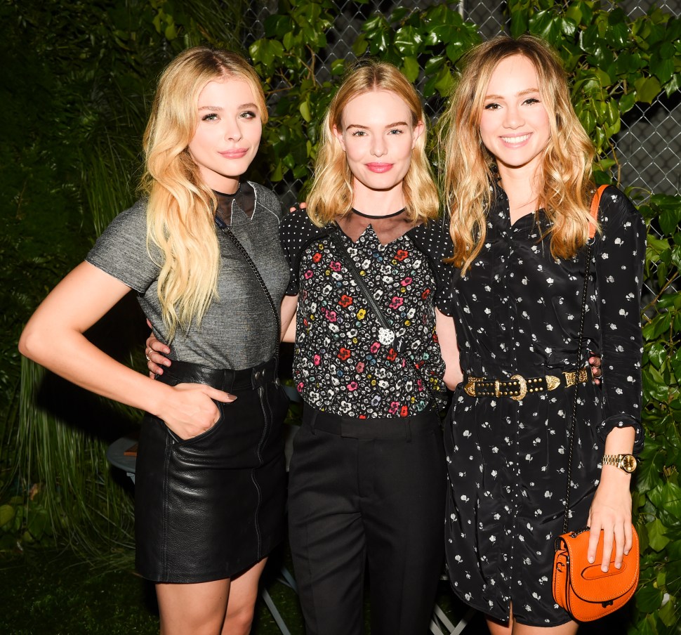 Chloe Grace Moretz, Kate Bosworth, Suki Waterhouse (Photo: BFA). 