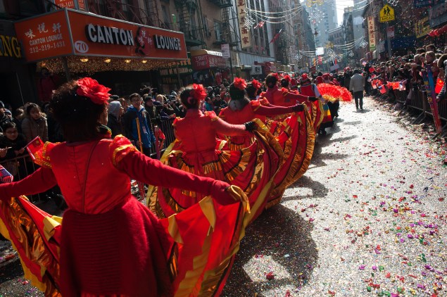 A Lunar New Year parade in Chinatown. (Photo: Getty Images)