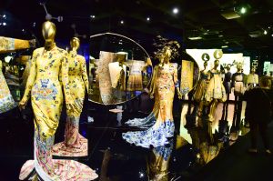 NEW YORK, NY - MAY 04: Dress on Display at the China: Through The Looking Glass" Costume Institute Benefit Gala Press Preview held at Metropolitan Museum of Art on May 4, 2015 in New York City. (Photo by George Pimentel/WireImage)