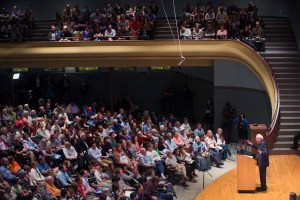 Mr. Sanders in Iowa. (Photo: Scott Olson/Getty Images)