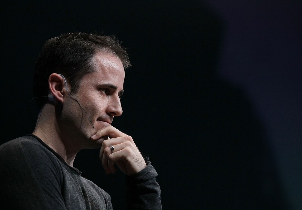 SAN FRANCISCO - APRIL 14: Twitter CEO Evan Williams speaks during the first annual Chirp, Twitter Developer's Conference April 14, 2010 in San Francisco, California. The conference is a two day event for developers who work with the popular social networking service. (Photo by Justin Sullivan/Getty Images)
