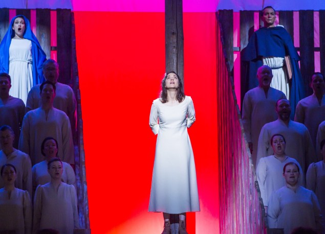 New York Philharmonic dress rehearsal of Joan of Arc at the Stake. Photo by Chris Lee