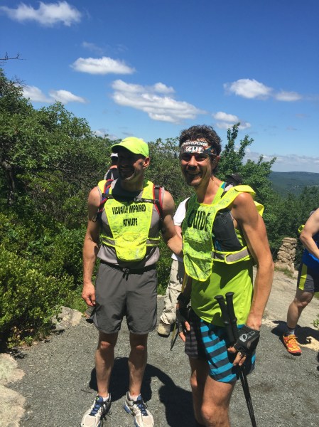 Mr. Panek joined Mr. Jurek for a portion of the latter's attempt at setting the world record time for completing the entire Appalachian Trail. (Photo courtesy of the runners)
