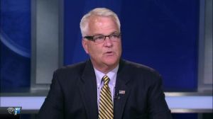 Former Congressman ad Democratic DA candidate Michael McMahon. (Screengrab: NY1)