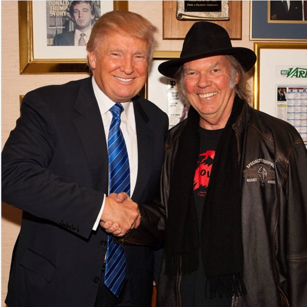Trump and Young in their squinty–eyed glory, during friendlier times. (Photo: Instagram)