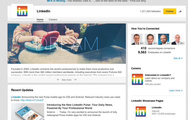 No mod in the main icon at the top of the screen, but it updated its own pages icon on the site. (Image: Screenshot)
