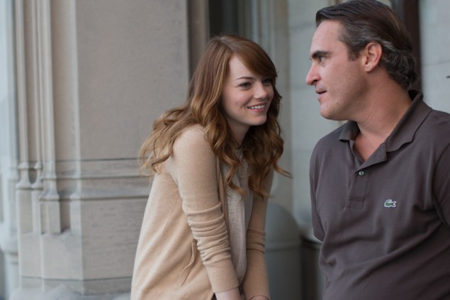 Emma Stone and Joaquin Phoenix in Irrational Man.