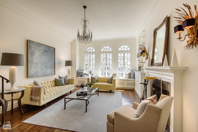 Candace Bushnell's Greenwich Village apartment has been toned down a bit. (Brown Harris Stevens)