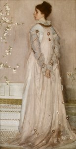 James Abbott McNeill Whistler (1834 - 1903)  Symphony in Flesh Colour and Pink: Portrait of Mrs Frances Leyland, 1872-1873 (Courtesy of the The Frick Collection) 