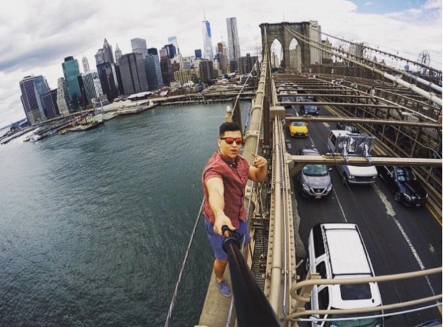 The wannabe urban explorer who posted an Instagram atop the Brooklyn Bridge just ended up hurting the cause, according to urbexer Julia Wertz. (Instagram)