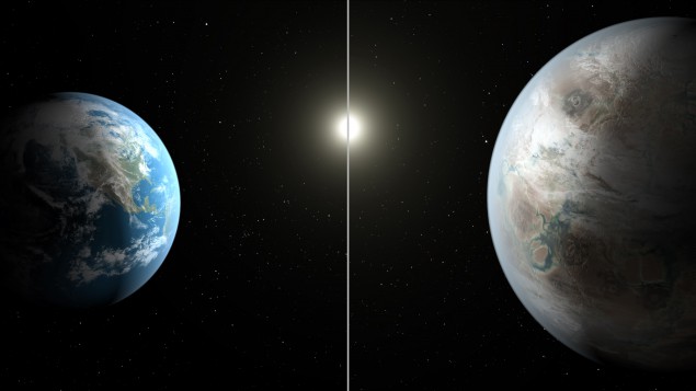 Artist's concept compares Earth to Kepler 452-b (Photo: NASA/JPL-Caltech/T. Pyle)