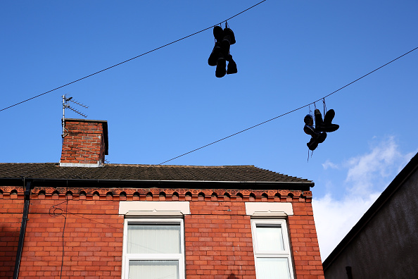 Sneakers on a telephone wire (Photo by Clive Brunskill/Getty Images)