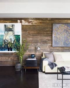 And here we have the reclaimed barn wall. 