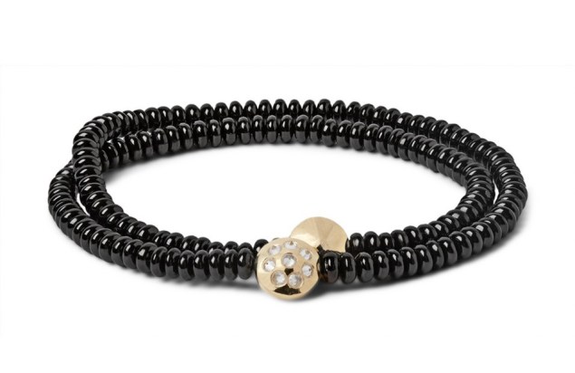 Luis Morais Diamond and Yellow Gold Bead Wrap Bracelet, $2,400, Mrporter.com.