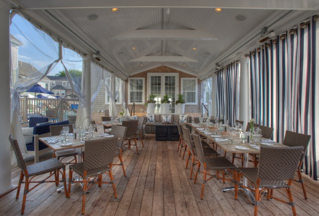 The cafe terrace at The Nantucket. (Photo: The Nantucket)