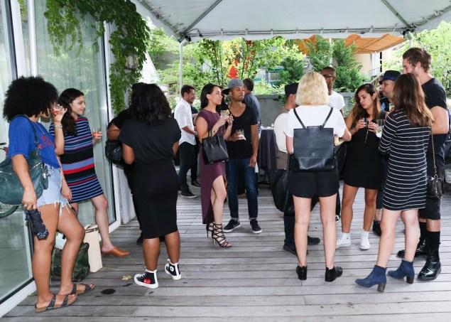 A scene from the collection's launch party on Tuesday night at the James Hotel