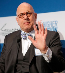 Leon Botstein speaks during the "Changing Landscapes" panel during the TIME Summit On Higher Education on October 18, 2012 in New York City. (Jemal Countess/Getty Images)