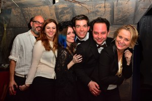 Amy Poehler with friends at the Sleep No More New Year's Eve 2014 Party. (Photo: Brian Killian/Getty Images)