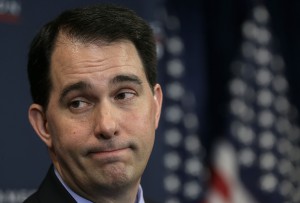 Supporters of Wisconsin Governor Scott Walker found themselves handcuffed and raided, often in the middle of the night. (Win McNamee/Getty Images)