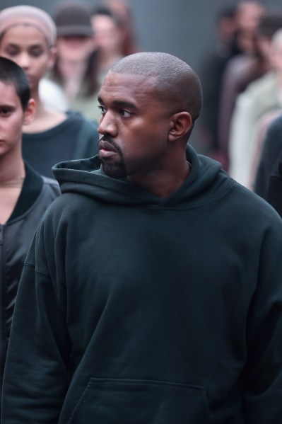 walks the runway at the adidas Originals x Kanye West YEEZY SEASON 1 fashion show during New York Fashion Week Fall 2015 at Skylight Clarkson Sq on February 12, 2015 in New York City.