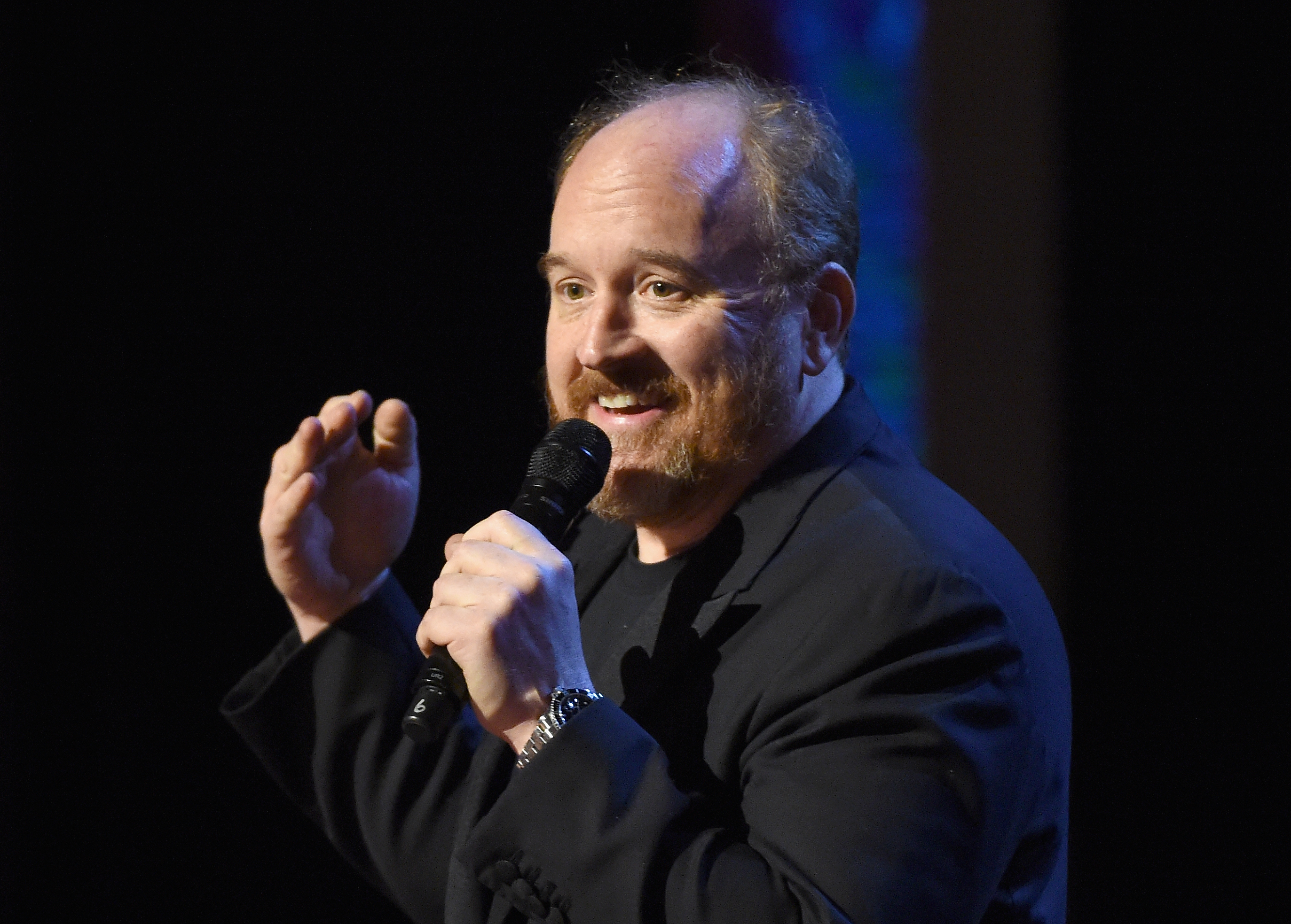 Louis C.K. performs onstage at Comedy Central Night Of Too Many Stars at Beacon Theatre on February 28, 2015 in New York City. (Photo by Mike Coppola/Getty Images for Comedy Central)