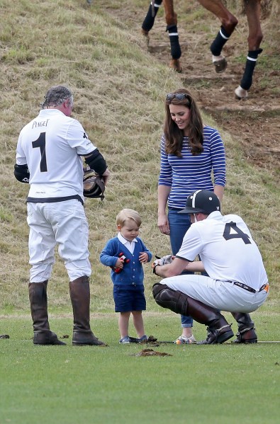 2-year-olds can totally ride horses and wield giant mallets, right? (Photo: Chris Jackson/Getty Images)