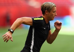 Six-time winner of the U.S. Soccer Athlete of the Year award, Abby Wambach has led the U.S. women's national soccer team since 2003. She holds the world record for international goals for both female and male soccer players with 184 goals. (Ronald Martinez/Getty Images)
