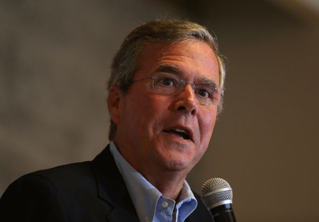 Republican Presidential Candidate Jeb Bush. (Photo by Justin Sullivan/Getty Images)