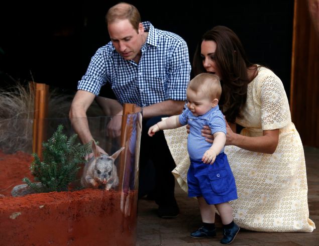 Prince George at Sydney's Taronga Zoo. (Photo: DAVID GRAY/AFP/Getty Images)