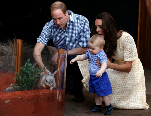 Prince George at Sydney's Taronga Zoo. (Photo: DAVID GRAY/AFP/Getty Images)