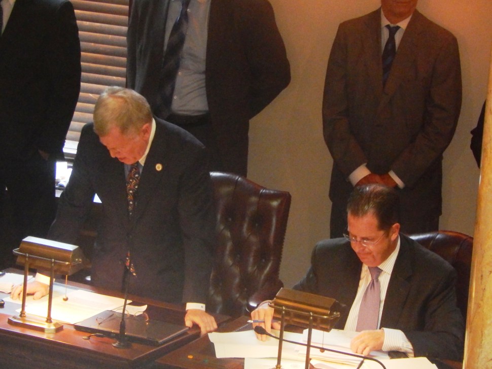 Gordon (left) on the bill.