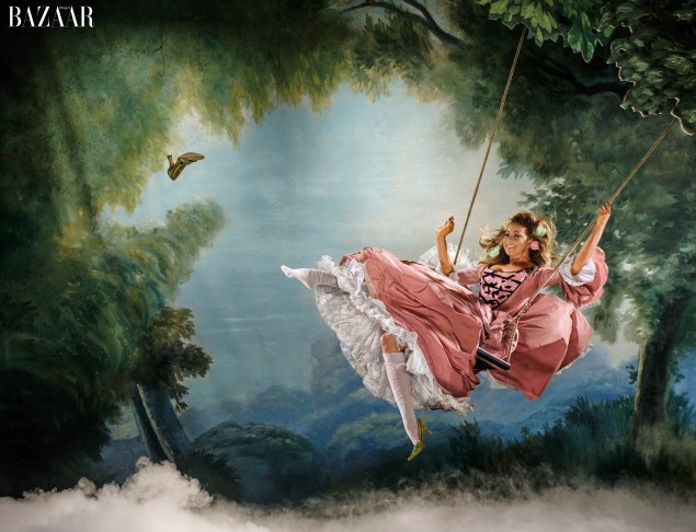 Ms. Carey as Marie Antoinette in Harper's Bazaar's 2015 Icons issue. (Photo: Harper's Bazaar)