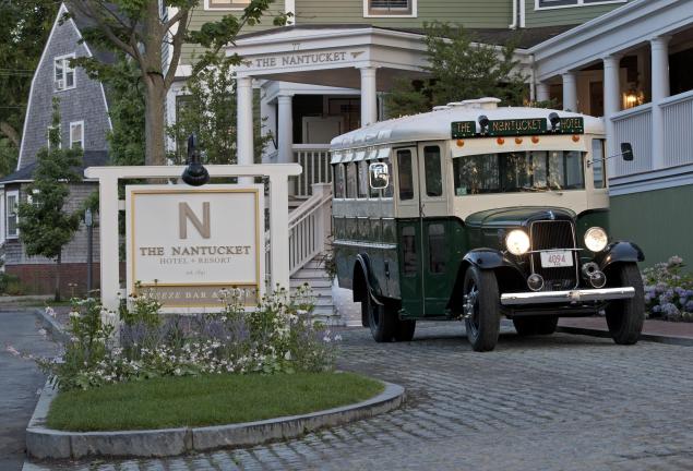 An old-fashioned bus at The Nantucket. (Photo: The Nantucket)