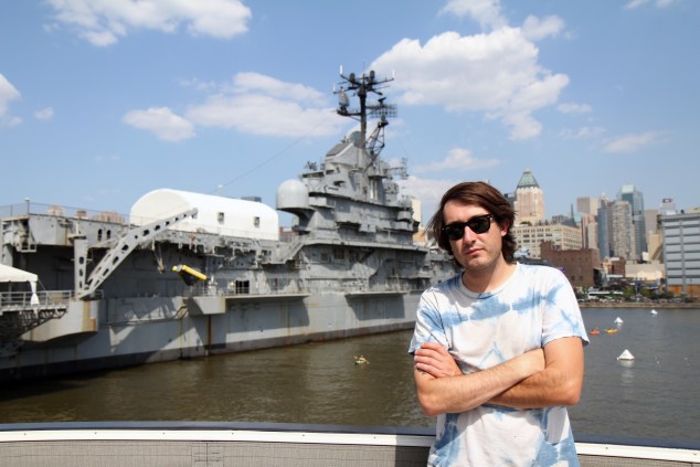 Mikal Cronin was just happy to be on a yacht. (Photo by Justin Joffe/ Observer)