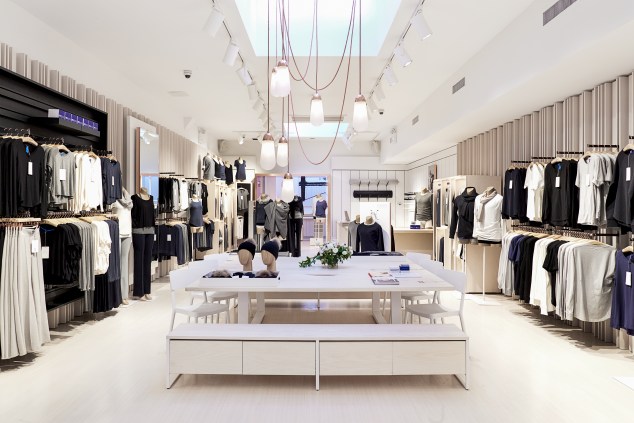 The interior of Kit and Ace's Nolita Store. (Photo: Kit and Ace)