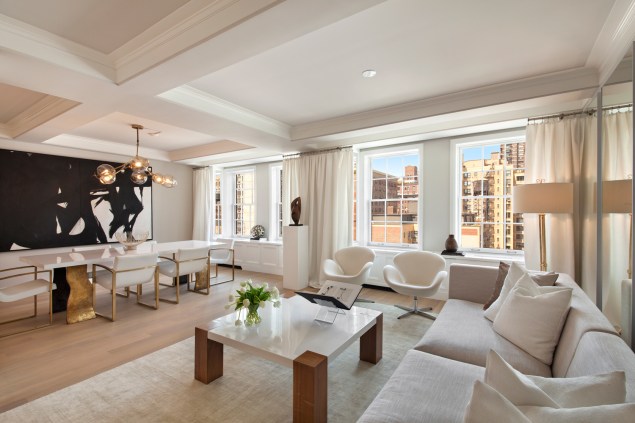 The Victoria Hagan-designed interiors come with mirrors in the window seats. (Stribling & Associates)