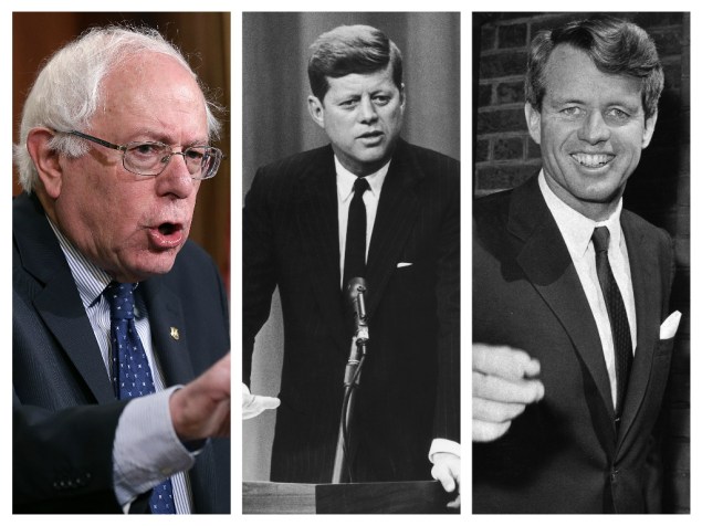 Bernie Sanders, John F. Kennedy, Robert F. Kennedy. (Photo: Getty Images)