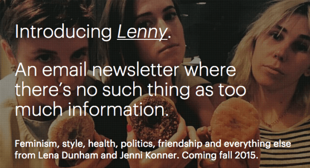 A screen shot of Lenny's homepage. (Image: Lennyletter.com)