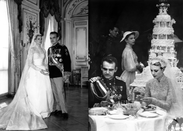 Photos from Grace Kelly and Prince Rainier III's wedding. (Photos: Getty Images)