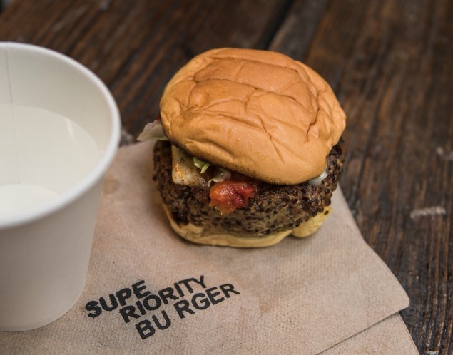 Brooks Headley's new meatless Superiority Burger. (Photo: Sasha Maslov)