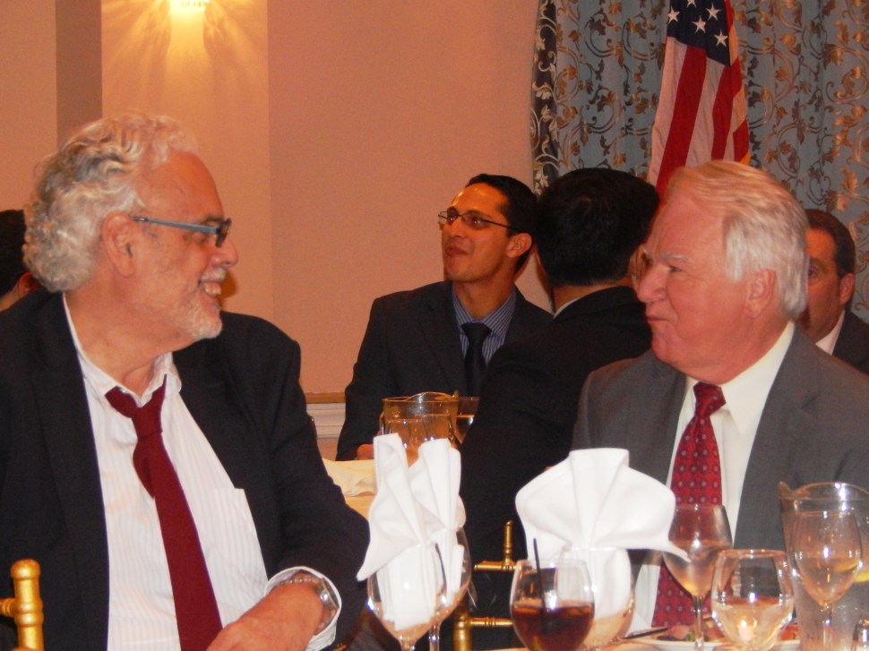 Weehawken Mayor Richard Turner, right, with the legendary Political Insider himself, Agustin "Augie" Torres.