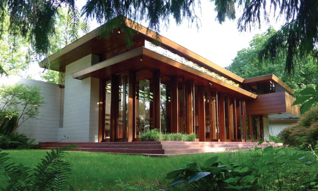 Frank Lloyd Wright's Bachman Wilson House. (Photo: Courtesy of Crystal Bridges Museum of Art)