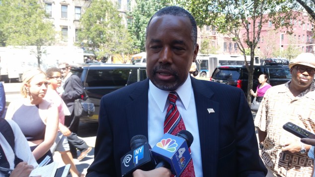 Ben Carson today. (Photo: Ross Barkan for Observer)