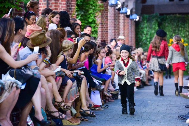 Skyler Berman on the Ralph Lauren runway. (Photo: Patrick McMullan)