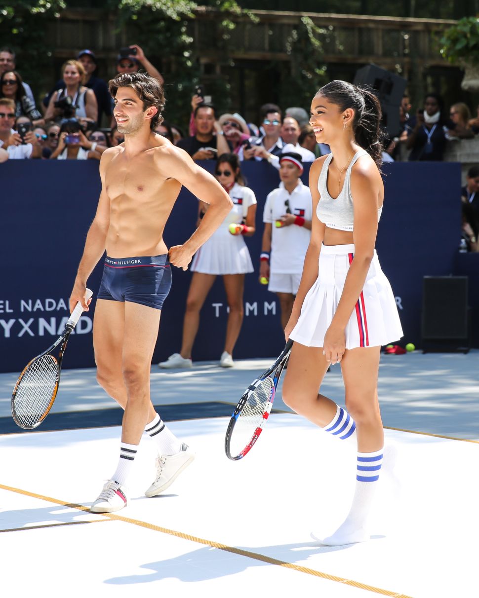 Akin Akman, Chanel Iman (Photo: BFA).