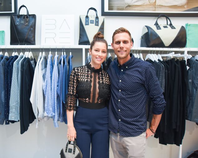 Jessica Biel and brother Justin. (Photo: BFA)