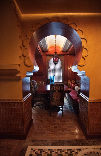A view to the Moorish-inspired Great Room, designed by Scott Salvador (Photo: Celeste Sloman for Observer)