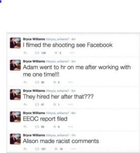 The alleged Virginia shooter's Twitter account, which has been suspended. (Photo: Screenshot)